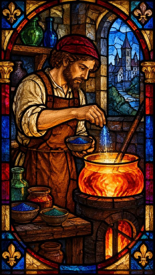 Example picture in the Stained Glass look