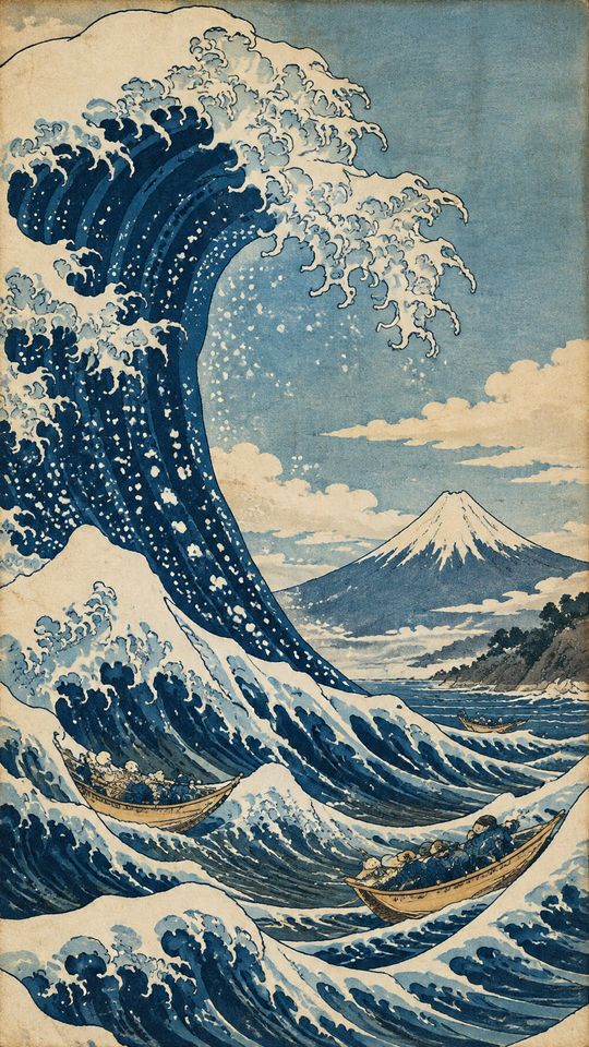 Example picture in the Woodblock look